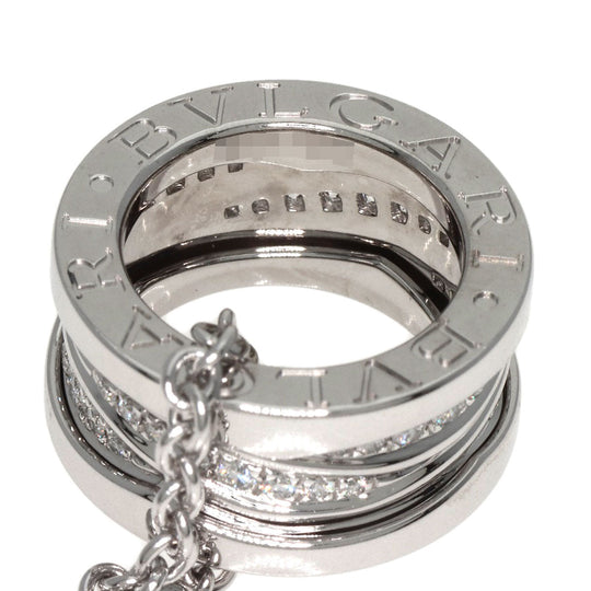 BVLGARI Necklace K18WG Silver B-zero1 B-zero One Legend Diamond