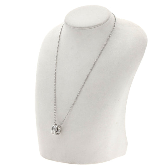 BVLGARI Necklace K18WG Silver B-zero1 B-zero One Legend Diamond