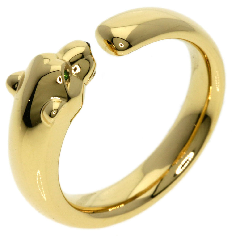 CARTIER Ring 18K Yellow Gold gold PANTHERE Onyx Garnet #57