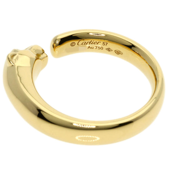 CARTIER Ring 18K Yellow Gold gold PANTHERE Onyx Garnet #57