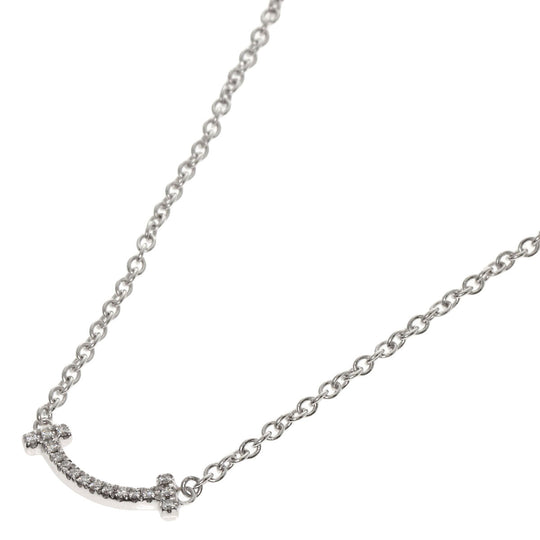 TIFFANY&Co. bracelet K18WG Silver T Smile Mini Diamond