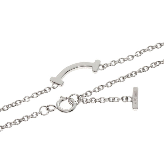 TIFFANY&Co. bracelet K18WG Silver T Smile Mini Diamond