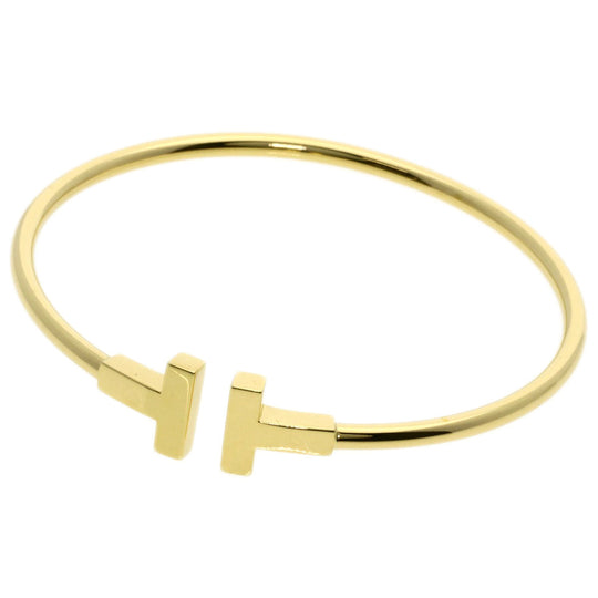 TIFFANY&Co. bracelet 18K Yellow Gold gold T wire small Women Used Authentic