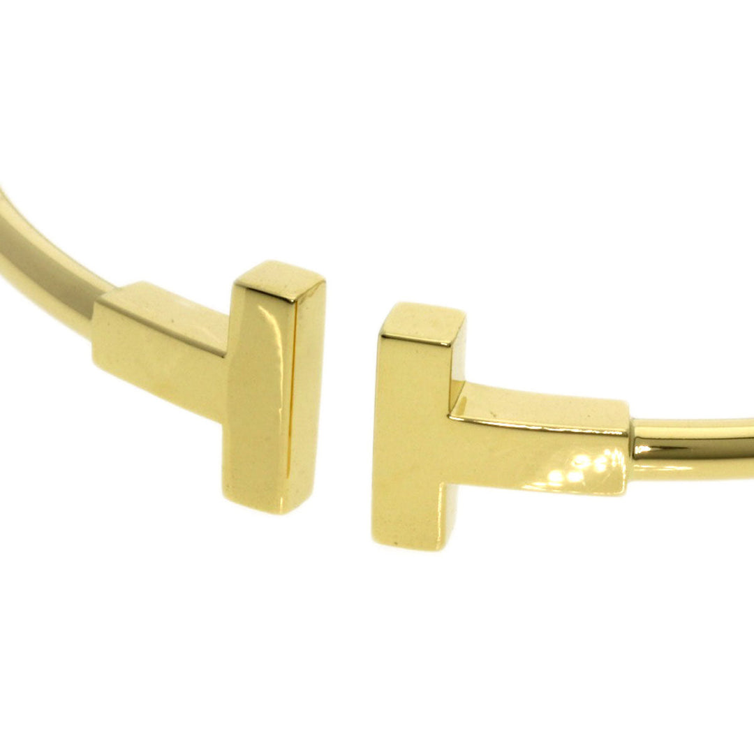 TIFFANY&Co. bracelet 18K Yellow Gold gold T wire small Women Used Authentic