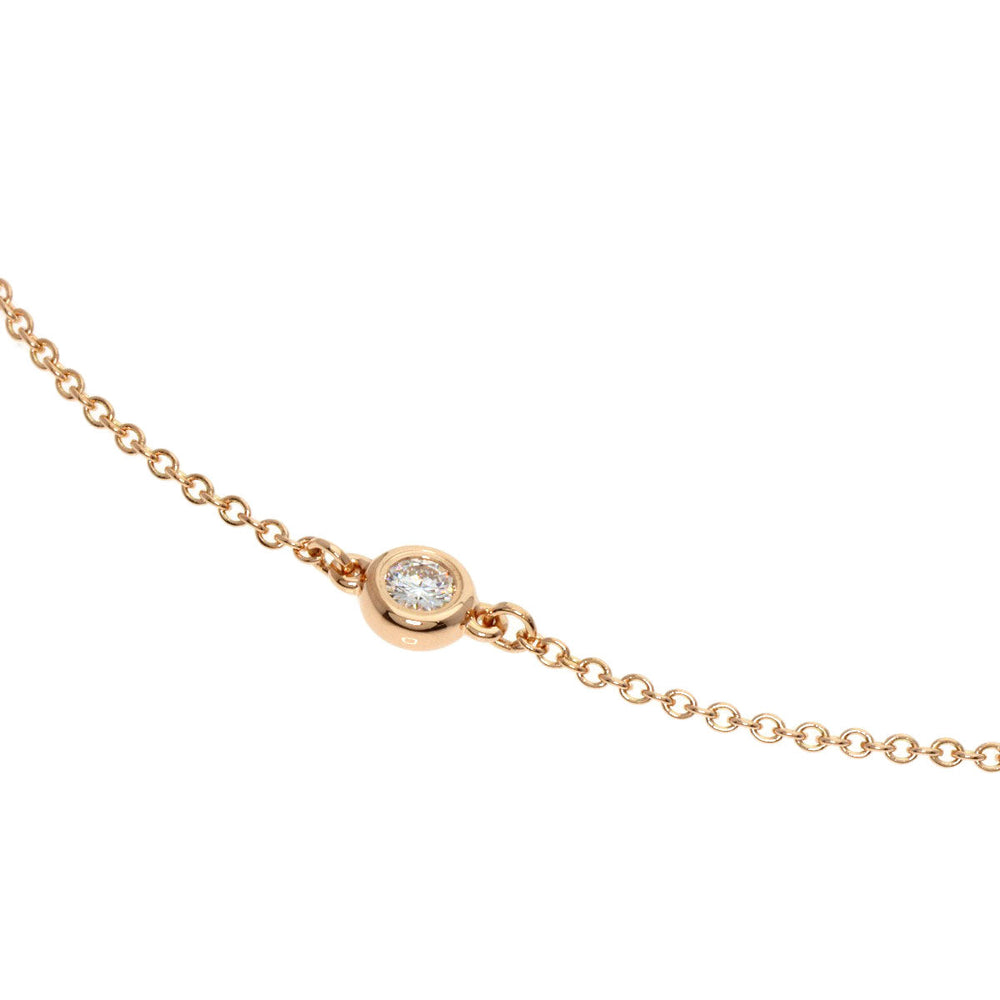 TIFFANY&Co. bracelet 18K Pink Gold gold By the yard diamond Women Used Authentic