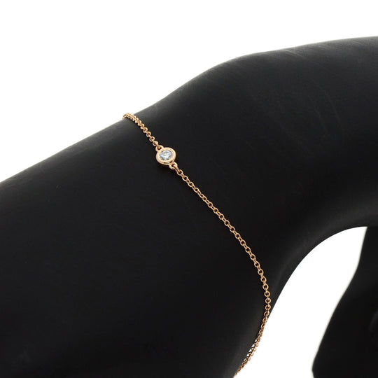 TIFFANY&Co. bracelet 18K Pink Gold gold By the yard diamond Women Used Authentic