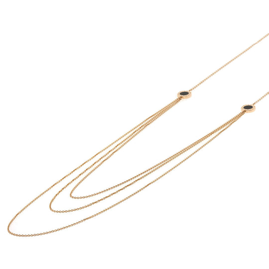 BVLGARI Necklace 18K Pink Gold gold BVLGARI BVLGARI Sautoir Shell Onyx