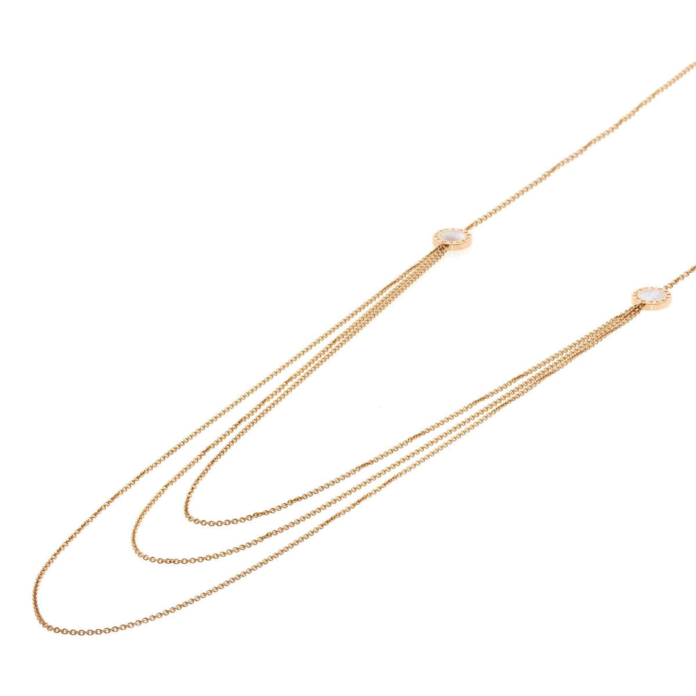 BVLGARI Necklace 18K Pink Gold gold BVLGARI BVLGARI Sautoir Shell Onyx