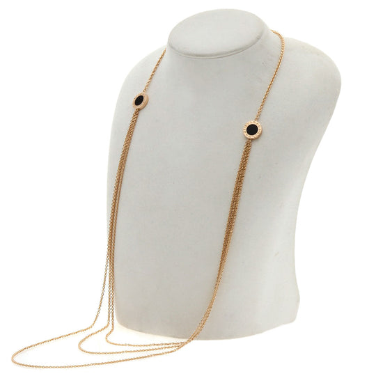 BVLGARI Necklace 18K Pink Gold gold BVLGARI BVLGARI Sautoir Shell Onyx