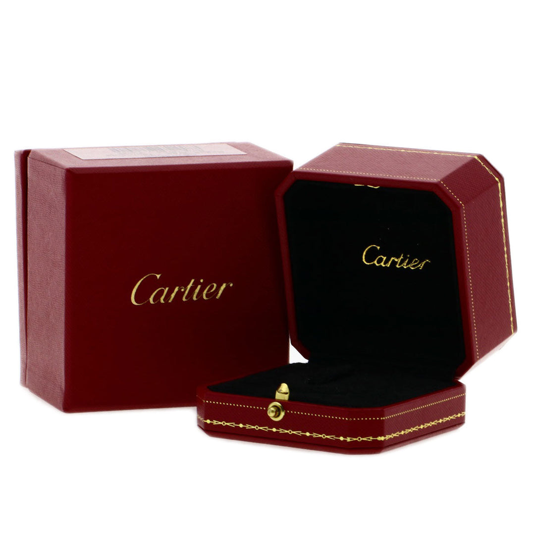 CARTIER Ring 18K Pink Gold gold Be Love Sapphire Diamond #51 Women Used Authentic