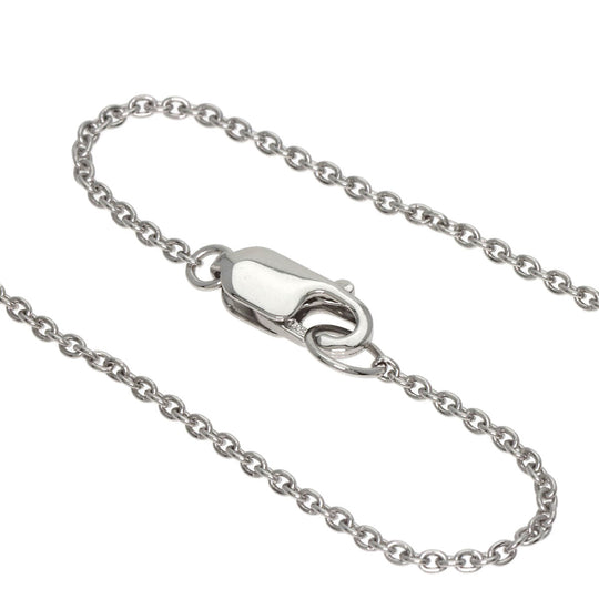 HARRY WINSTON Necklace PT950 Silver Loop Pendant Extra Large
