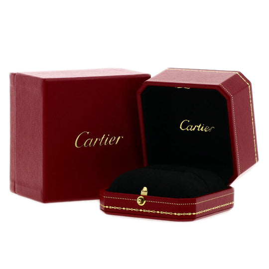 CARTIER Ring K18WG Silver Mini love ring full diamond #46 Women Used Authentic