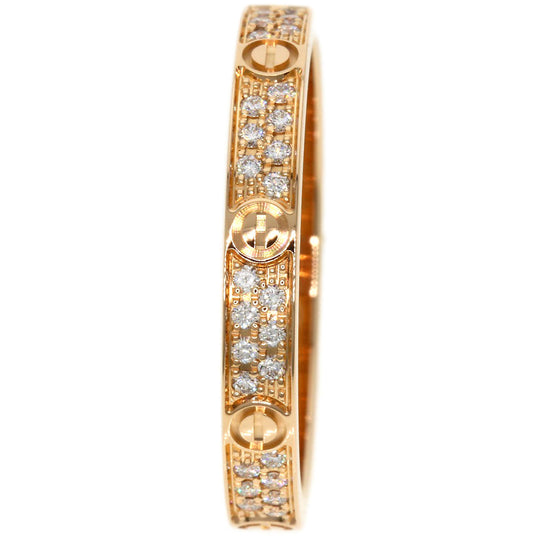 CARTIER Ring 18K Pink Gold gold Mini Love SM Pave Diamond #49