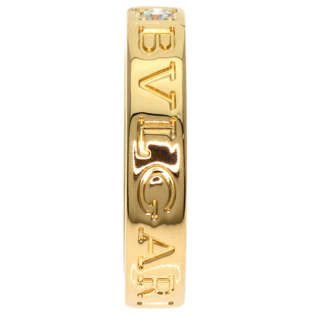BVLGARI Ring 18K Yellow Gold gold Double logo 1P Diamond