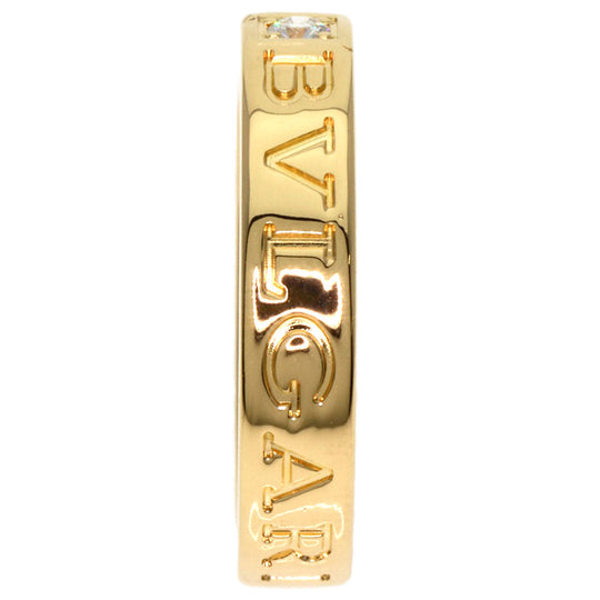 BVLGARI Ring 18K Yellow Gold gold Double logo 1P Diamond