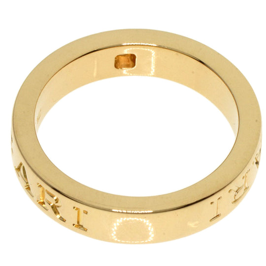 BVLGARI Ring 18K Yellow Gold gold Double logo 1P Diamond
