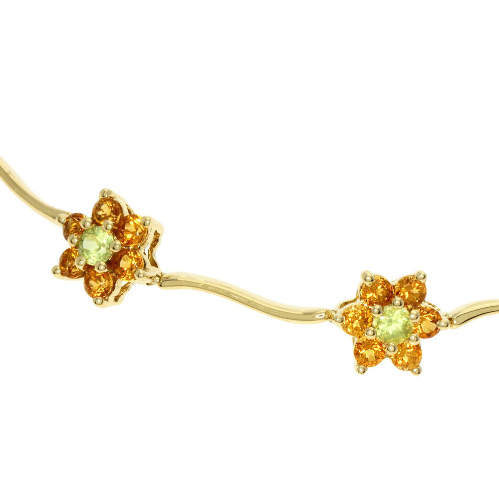Ponte Vecchio bracelet 18K Yellow Gold gold Peridot Citrin