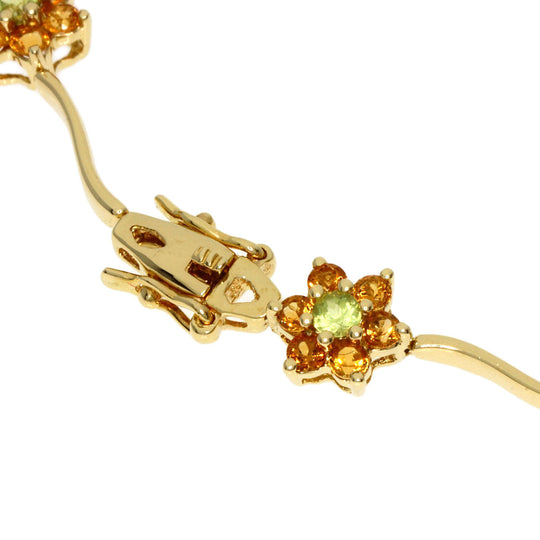 Ponte Vecchio bracelet 18K Yellow Gold gold Peridot Citrin