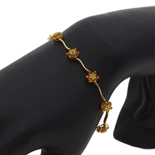 Ponte Vecchio bracelet 18K Yellow Gold gold Peridot Citrin