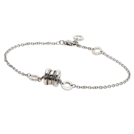 BVLGARI bracelet K18WG Silver B-zero1 B Zero One Element Women Used Authentic