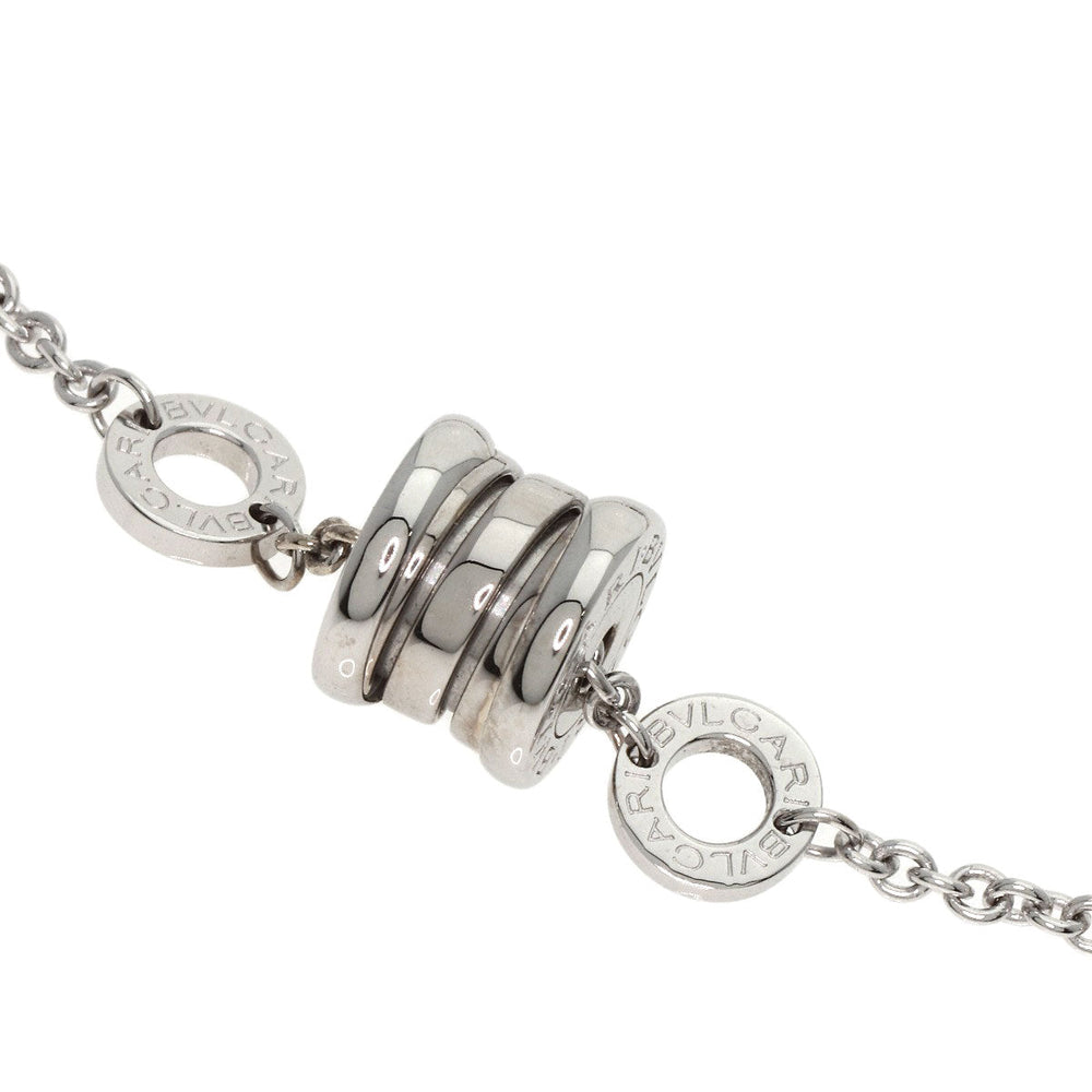 BVLGARI bracelet K18WG Silver B-zero1 B Zero One Element Women Used Authentic