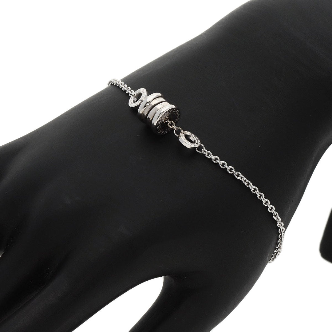 BVLGARI bracelet K18WG Silver B-zero1 B Zero One Element Women Used Authentic