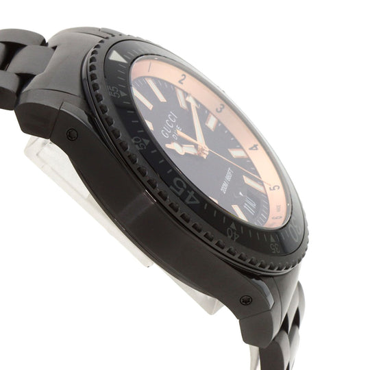 GUCCI Watches Quartz YA136.2 Stainless Steel black Dive black dial