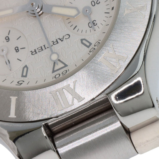 CARTIER Watches Quartz W10197U2 Stainless Steel, Rubber Silver CHRONOSCAPH SM Silver dial Women Used Authentic