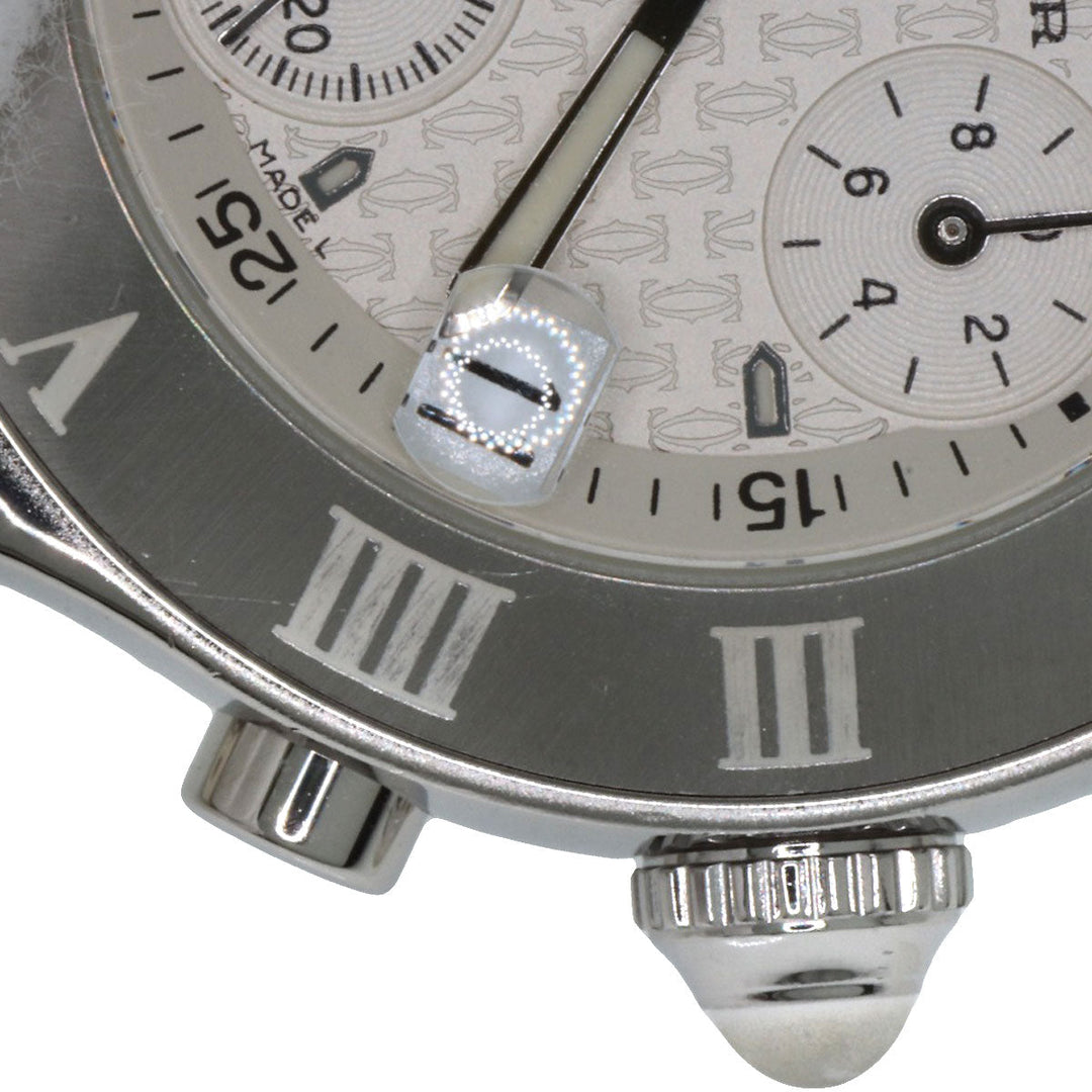 CARTIER Watches Quartz W10197U2 Stainless Steel, Rubber Silver CHRONOSCAPH SM Silver dial Women Used Authentic