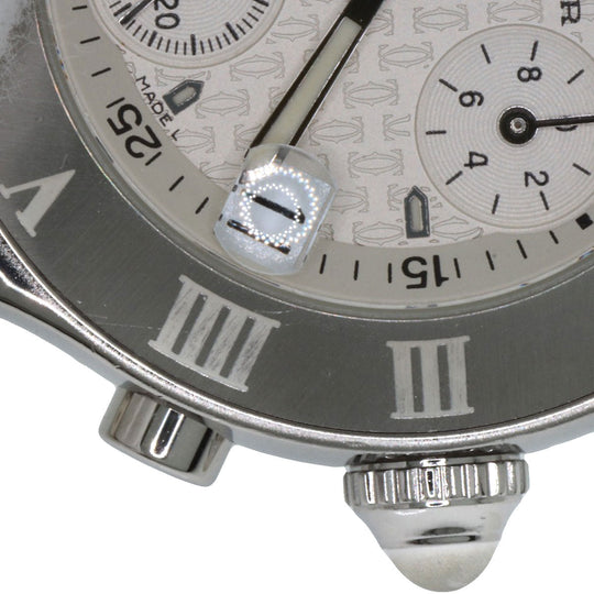 CARTIER Watches Quartz W10197U2 Stainless Steel, Rubber Silver CHRONOSCAPH SM Silver dial Women Used Authentic