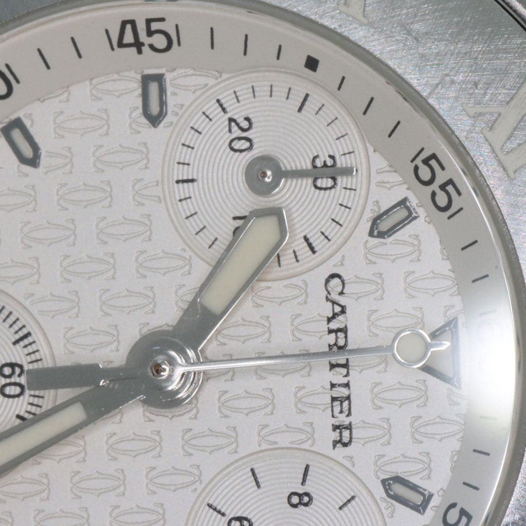 CARTIER Watches Quartz W10197U2 Stainless Steel, Rubber Silver CHRONOSCAPH SM Silver dial Women Used Authentic
