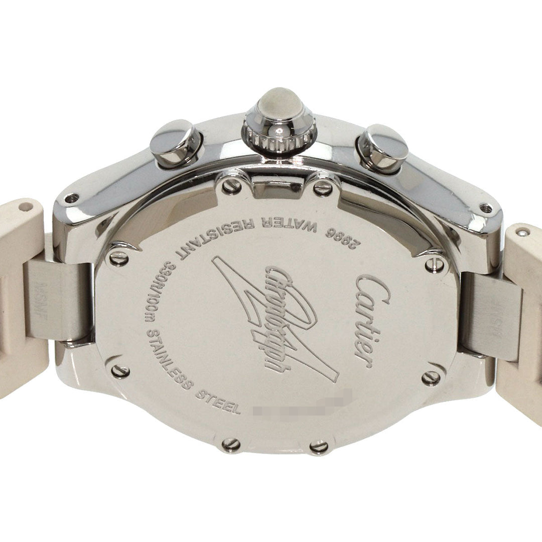 CARTIER Watches Quartz W10197U2 Stainless Steel, Rubber Silver CHRONOSCAPH SM Silver dial Women Used Authentic