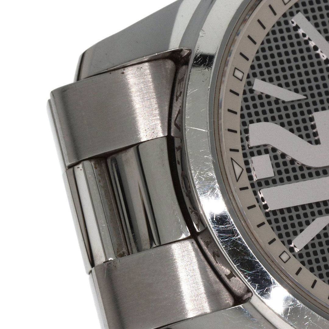 BVLGARI Watches Quartz ST37S Stainless Steel , Stainless Steel Silver Solo tempo Silver dial mens Used Authentic