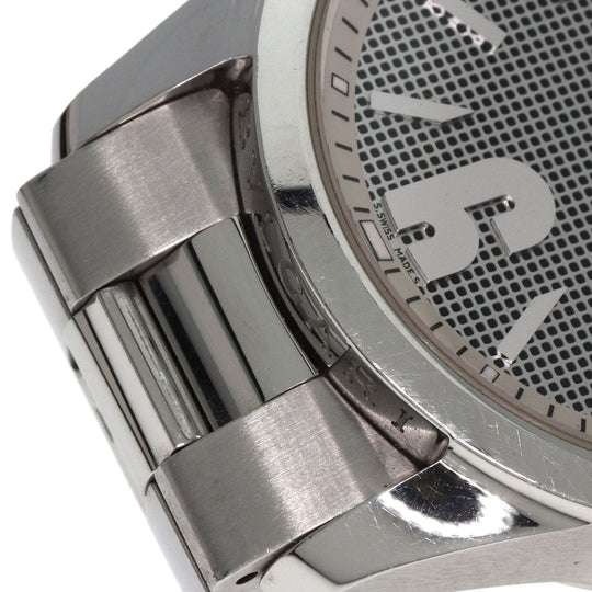 BVLGARI Watches Quartz ST37S Stainless Steel , Stainless Steel Silver Solo tempo Silver dial mens Used Authentic