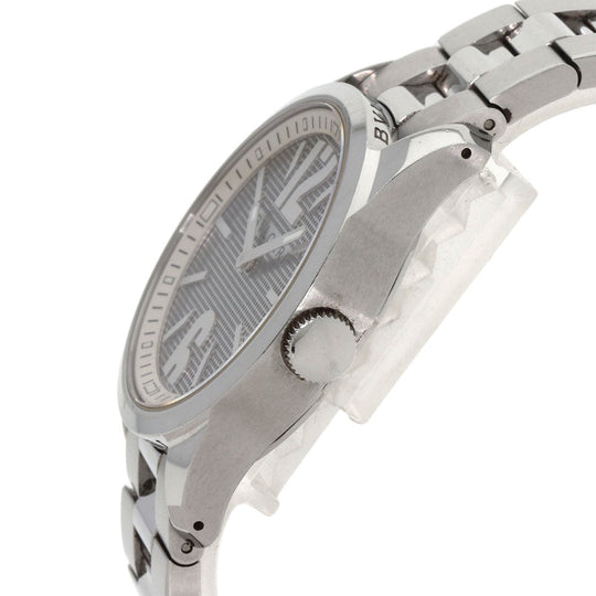 BVLGARI Watches Quartz ST37S Stainless Steel , Stainless Steel Silver Solo tempo Silver dial mens Used Authentic
