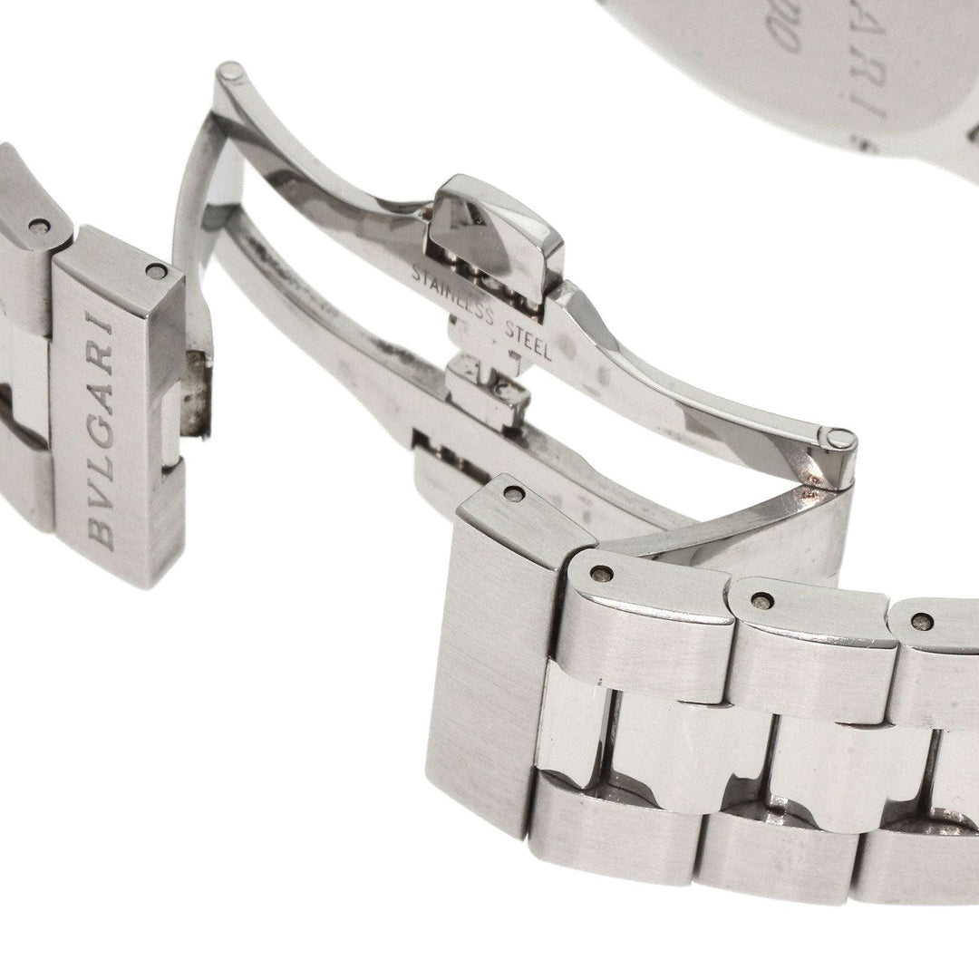 BVLGARI Watches Quartz ST37S Stainless Steel , Stainless Steel Silver Solo tempo Silver dial mens Used Authentic