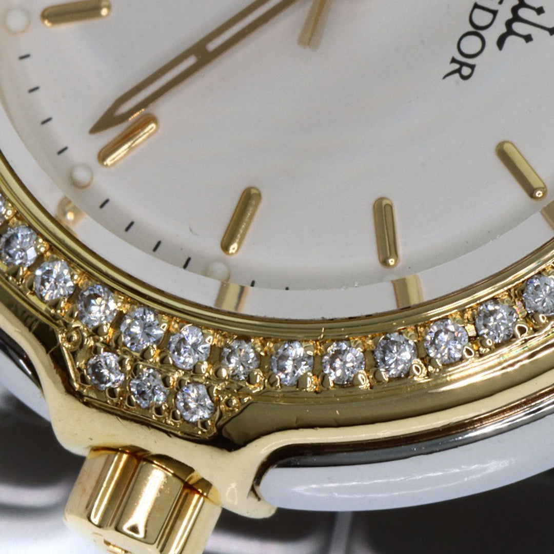 SEIKO Watches Quartz GSAB004 Stainless Steel, SSxK18YG, Diamond Bezel gold CREDOR diamond bezel Ivory dial Women Used Authentic