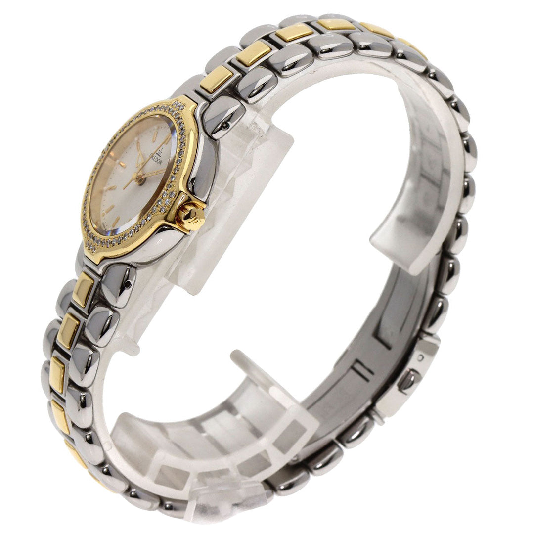 SEIKO Watches Quartz GSAB004 Stainless Steel, SSxK18YG, Diamond Bezel gold CREDOR diamond bezel Ivory dial Women Used Authentic