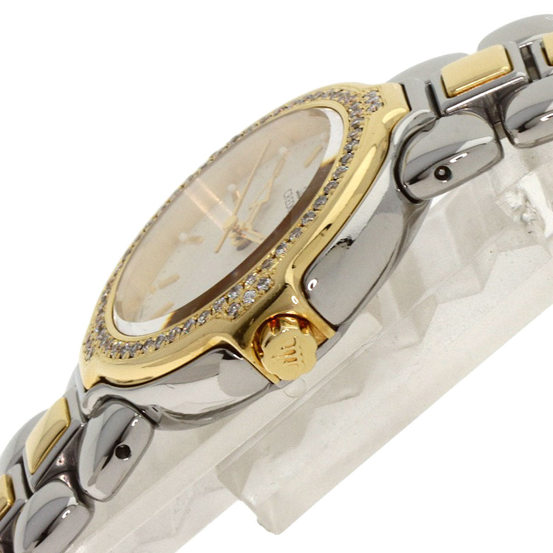 SEIKO Watches Quartz GSAB004 Stainless Steel, SSxK18YG, Diamond Bezel gold CREDOR diamond bezel Ivory dial Women Used Authentic