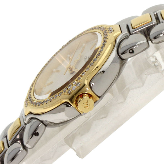 SEIKO Watches Quartz GSAB004 Stainless Steel, SSxK18YG, Diamond Bezel gold CREDOR diamond bezel Ivory dial Women Used Authentic