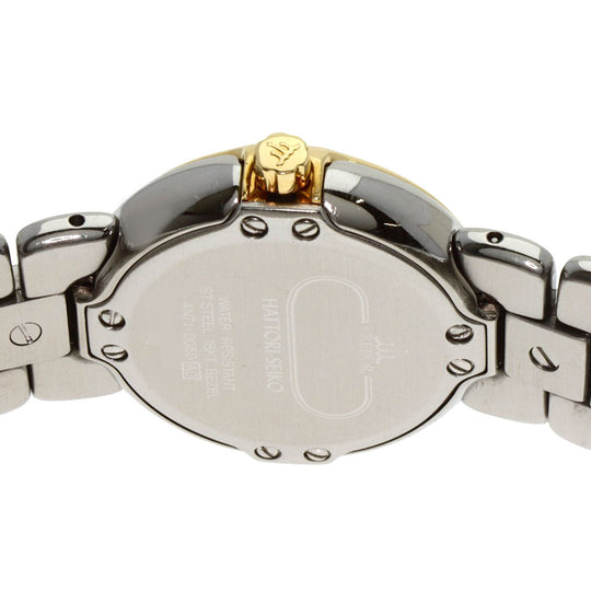 SEIKO Watches Quartz GSAB004 Stainless Steel, SSxK18YG, Diamond Bezel gold CREDOR diamond bezel Ivory dial Women Used Authentic