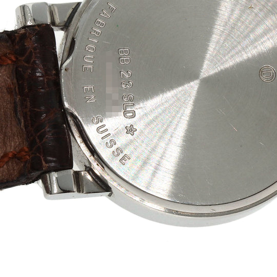 BVLGARI Watches Quartz BB23SLD Stainless Steel, Leather Silver Bulgari Bulgari black dial Women Used Authentic