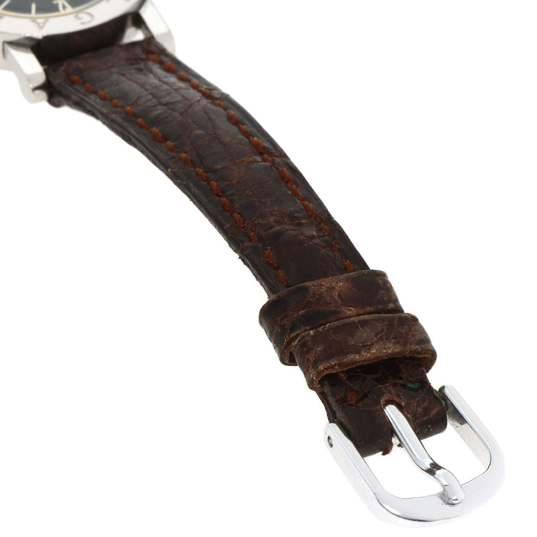 BVLGARI Watches Quartz BB23SLD Stainless Steel, Leather Silver Bulgari Bulgari black dial Women Used Authentic