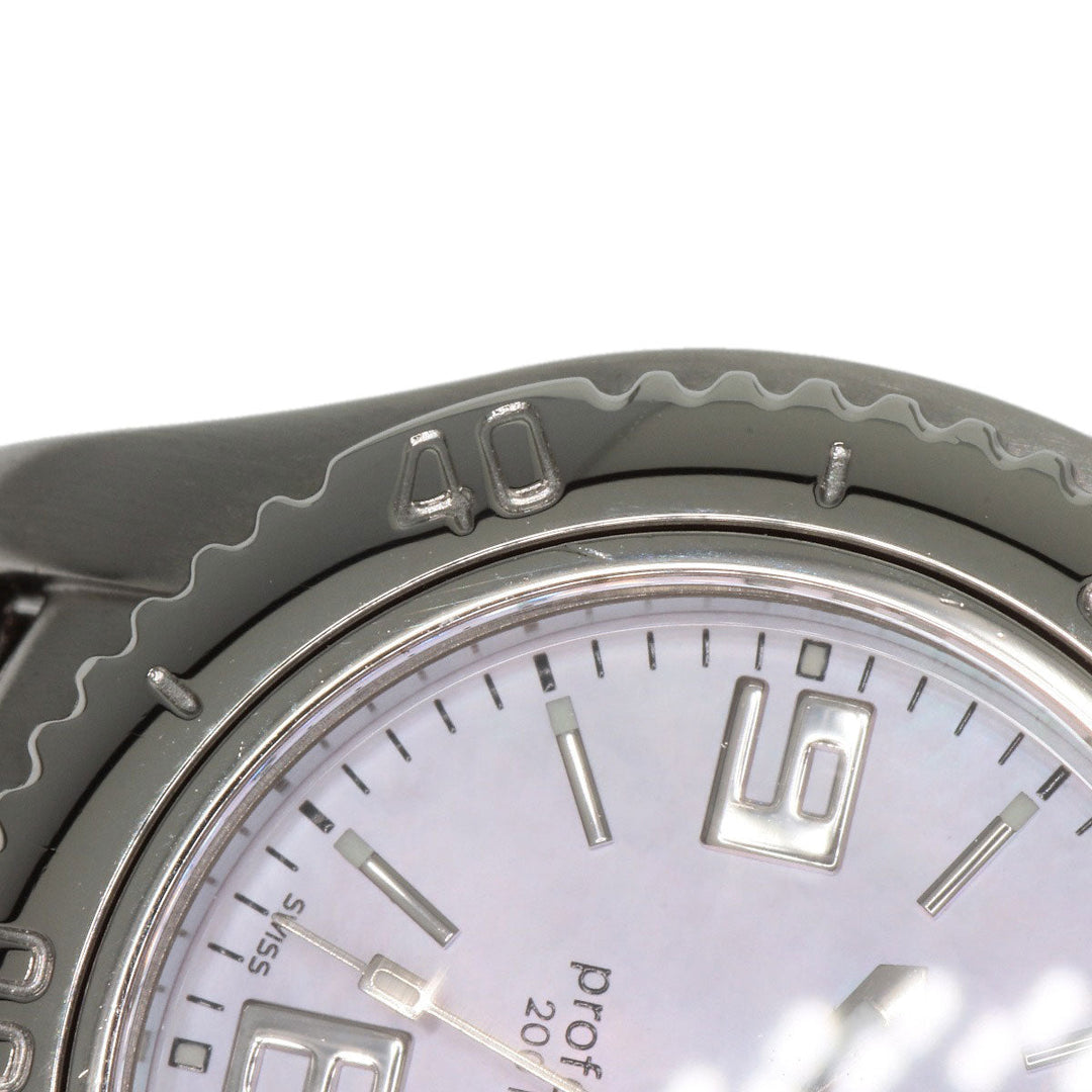 TAG HEUER Watches Quartz WT141F Stainless Steel , Stainless Steel Silver Link date Pink shell dial Women Used Authentic