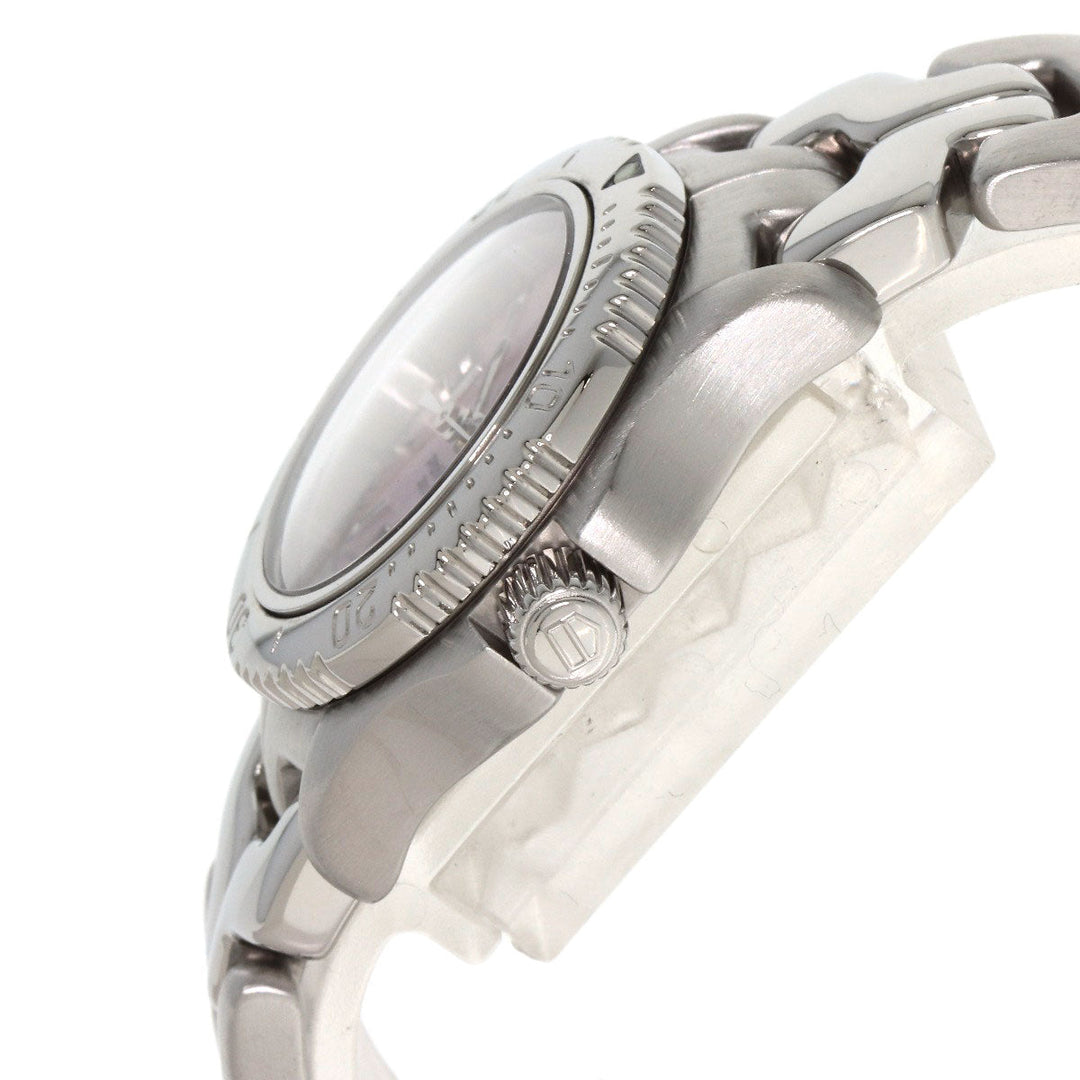 TAG HEUER Watches Quartz WT141F Stainless Steel , Stainless Steel Silver Link date Pink shell dial Women Used Authentic