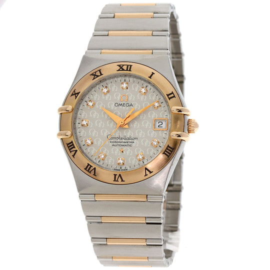 OMEGA Watches Mechanical Automatic 1304.35 Stainless Steel gold Constellation 11P Diamond 50th Anniversary Model Silver dial