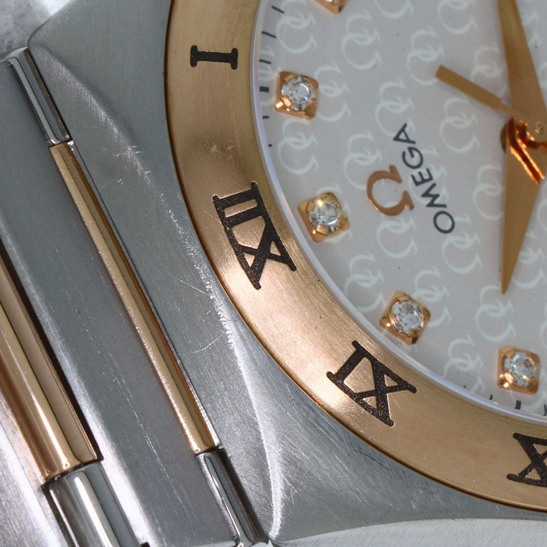 OMEGA Watches Mechanical Automatic 1304.35 Stainless Steel gold Constellation 11P Diamond 50th Anniversary Model Silver dial