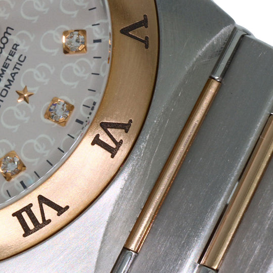 OMEGA Watches Mechanical Automatic 1304.35 Stainless Steel gold Constellation 11P Diamond 50th Anniversary Model Silver dial