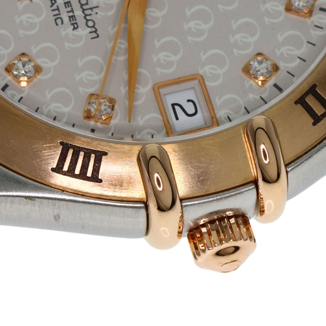 OMEGA Watches Mechanical Automatic 1304.35 Stainless Steel gold Constellation 11P Diamond 50th Anniversary Model Silver dial