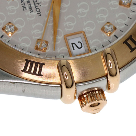 OMEGA Watches Mechanical Automatic 1304.35 Stainless Steel gold Constellation 11P Diamond 50th Anniversary Model Silver dial